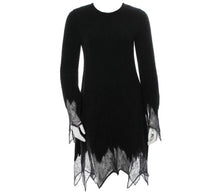Load image into Gallery viewer, Chanel 09A 2009 Fall Runway Black Sweater Dress FR 34 US 4