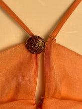 Load image into Gallery viewer, Chanel 07P 2007 Spring Peach Silk mini Dress FR 40