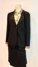 Load image into Gallery viewer, Vintage Chanel 98A 1998 Fall Black Chiffon Skirt Suit FR 38 US 6/8