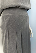 Load image into Gallery viewer, Vintage Chanel 99P 1999 Spring Grey 3 Piece Skirt Blouse Jacket Dress Outfit Set FR 36
