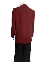 Load image into Gallery viewer, 97A, 1997 Fall Vintage Chanel Mahogany Rust Boucle Blazer Jacket FR 38