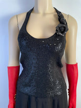 Load image into Gallery viewer, Chanel Fingerless Lambskin Leather Long Red Gloves Size 7.5