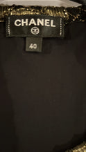 Load image into Gallery viewer, Chanel 17C 2017 Cruise Paris-Cuba Gold Metallic and Black Blouse FR 40 US 6/8
