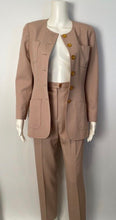 Load image into Gallery viewer, Chanel Boutique 97P, 1997 Spring Beige Blush Pant Jacket Suit Set FR 36 US 4