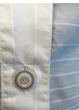 Load image into Gallery viewer, Chanel Identification 00T 2000 White Collared Stripe Button Down Blouse FR 34