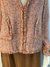 Load image into Gallery viewer, Rare Chanel 04P 2004 Spring Peach Pink Tweed Zip Up Jacket FR 38 US 4/6