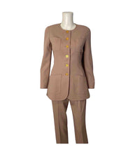 Load image into Gallery viewer, Chanel Boutique 97P, 1997 Spring Beige Blush Pant Jacket Suit Set FR 36 US 4