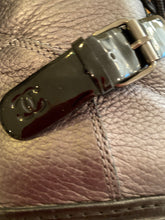 Load image into Gallery viewer, Chanel 05, 2005 metallic Grey black patent leather biker combat short ankle boots boots EU 37 US 6/6.5