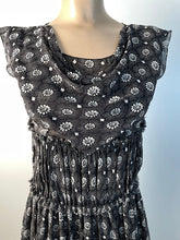 Load image into Gallery viewer, Chanel 07P, 2007 Spring Black Floral Silk Dress FR 38 US 4/6
