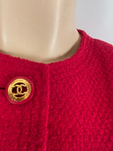 Load image into Gallery viewer, 93P 1993 Spring Rare Vintage Chanel Rose Skirt Suit Set FR 40 US 4