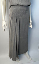 Load image into Gallery viewer, Vintage Chanel 99P 1999 Spring Grey 3 Piece Skirt Blouse Jacket Dress Outfit Set FR 36