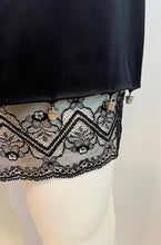 Load image into Gallery viewer, Chanel 03A Snap Collection 2003 Fall Short and Sassy Satin Black Skirt FR 40 US 6/8