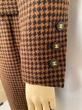 Load image into Gallery viewer, Chanel 96A 1996 Fall Chanel Vintage Brown Belted Skirt Suit Set FR 42