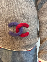 Load image into Gallery viewer, Chanel 09A 2009 Fall Long Sleeve Soft Cashmere Stripes Turtleneck Sweater FR 44 US 8/10