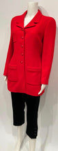 Load image into Gallery viewer, Rare Collectors Chanel Vintage 95A 1995 Fall Red Long Jacket US 6