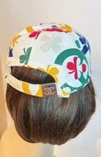 Load image into Gallery viewer, Chanel White Multicolor Clover CC Baseball Cap Hat