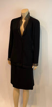 Load image into Gallery viewer, Vintage Chanel 98A 1998 Fall Black Chiffon Skirt Suit FR 38 US 6/8