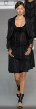 Load image into Gallery viewer, Chanel 06P, 2006 Spring Window Pane silk Chiffon baby doll Sheer Dress FR 46 US 12