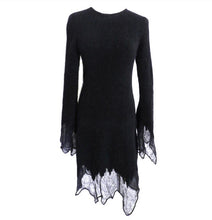 Load image into Gallery viewer, Chanel 09A 2009 Fall Runway Black Sweater Dress FR 34 US 4