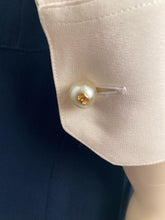 Load image into Gallery viewer, Vintage Chanel Ecru Embroidered CC Blouse Top US 12