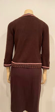 Load image into Gallery viewer, Classic Chanel Vintage 98A 1998 Fall Brown Skirt Suit FR 36 US 4