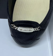 Load image into Gallery viewer, Chanel Black Leather loafer flat shoes EU 37 US 6.5