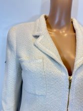 Load image into Gallery viewer, Vintage Chanel 95P Barbie Runway Ivory Patent Trim Skirt Suit FR 42 US 4/6