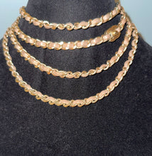 Load image into Gallery viewer, Chanel 12P 2012 Spring Extra Long Brown Chain Link CC Turn Lock Belt Necklace