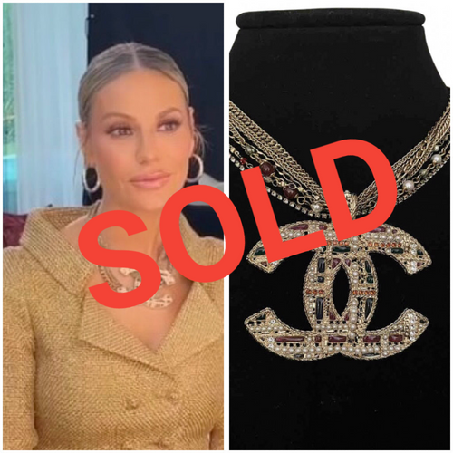 Rare Chanel Gold Pearl Gripoix Large CC strand 2019 Fall 19A Paris-Egypt Necklace