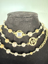 Load image into Gallery viewer, Chanel 16S Long Metal Beaded CC Anchor Necklace