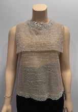 Load image into Gallery viewer, Rare Chanel 14P Runway 2 Piece Swarovski Crystal Blouse FR 36