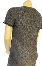 Load image into Gallery viewer, Chanel Black Tweed Dress with Piping and Fringe FR 42 US 6/8