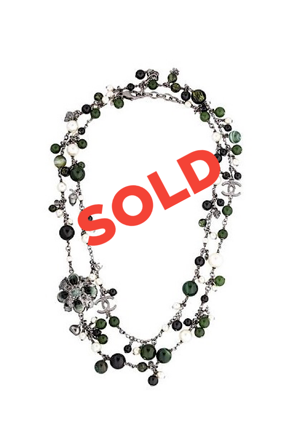 Chanel 11A 2011 Pre-Fall Paris-Byzance Nature Theme Necklace/Belt