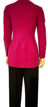Load image into Gallery viewer, 80’s/90’s Vintage Chanel Bright Pink Boucle Wool Long Jacket FR 36