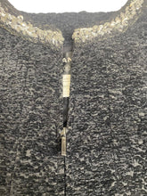 Load image into Gallery viewer, Chanel Textured Black Silver Metallic Skirt Suit FR 42/36 US 6/8