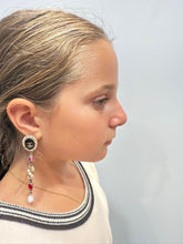 Load image into Gallery viewer, Chanel 17C Multicolor Pearl Drop Dangle CC Earrings