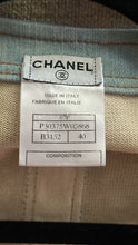 Load image into Gallery viewer, Chanel 07P 2007 Spring Ecru and Denim Trim Cardigan FR 40