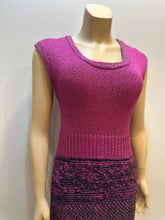 Load image into Gallery viewer, Chanel Raspberry Knit Dress FR 42 US 6/8