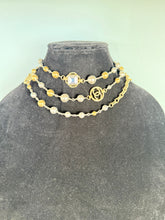 Load image into Gallery viewer, Chanel 16S Long Metal Beaded CC Anchor Necklace