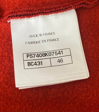 Load image into Gallery viewer, Chanel 17B Red Navy Blue Gabrielle Logo Pullover Sweater FR 46 US 10/12