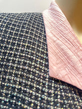 Load image into Gallery viewer, Chanel 12S 2012 Summer Black Metallic Tweed Pink Jacket FR 44 US 8/10