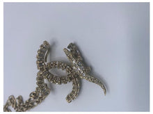 Load image into Gallery viewer, Rare Chanel 09C Light Gold Crystal Alligator Belt Necklace