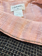 Load image into Gallery viewer, Chanel 12S 2012 Summer Black Metallic Tweed Pink Jacket FR 44 US 8/10