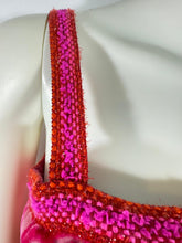 Load image into Gallery viewer, Rare Vintage Chanel 2001 Cruise 01C Pink Velvet Floral 2 Piece Top Matching Skirt Set FR 40/42 US 6/8