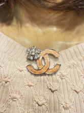 Load image into Gallery viewer, Chanel 04P 2004 Spring Pink CC Crystal Camellia Flower Pin Brooch