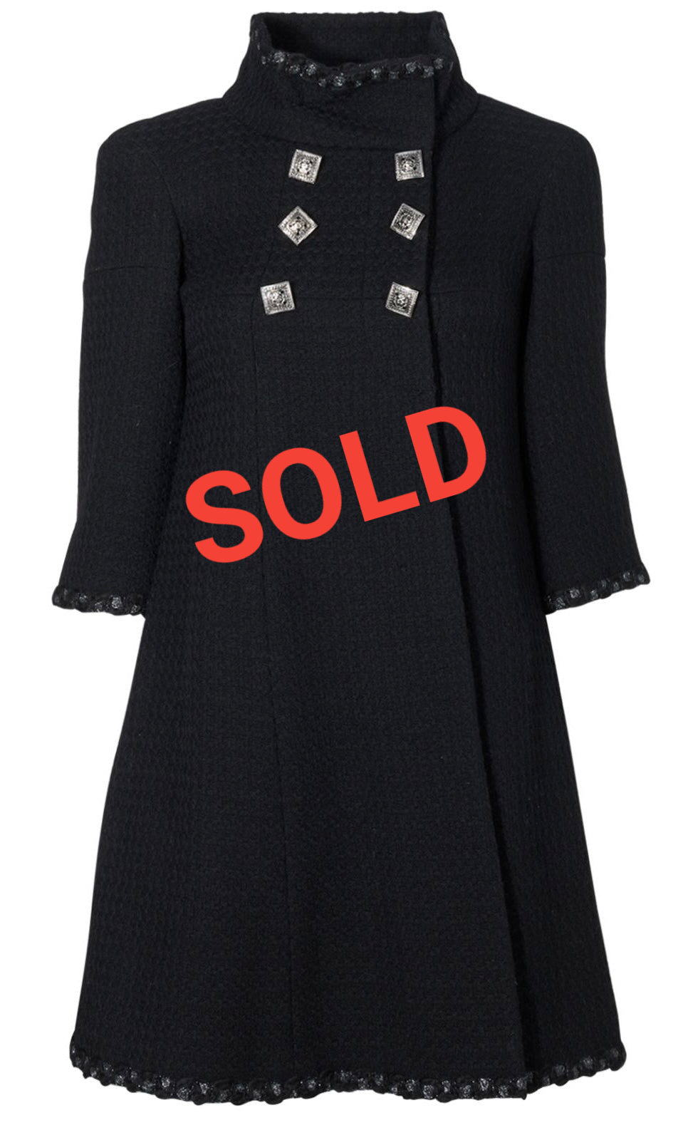 Chanel Iconic 11A Paris Byzance Black Jacket Coat FR 38 US 4