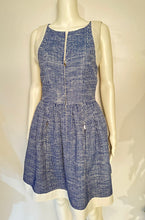 Load image into Gallery viewer, Chanel 13P Runway Blue White Dress Matching Bolero Jacket FR 40/42 US 4/6