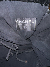 Load image into Gallery viewer, Vintage Chanel Early 1980s Long Velvet Black Evening Gown Size 4