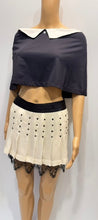 Load image into Gallery viewer, Chanel 03C Black White Skirt or Cape Blouse FR 40