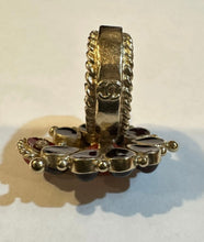 Load image into Gallery viewer, Chanel 14A 2014 Paris Dallas Cocktail Ring with Red Stones Size 6 1/4